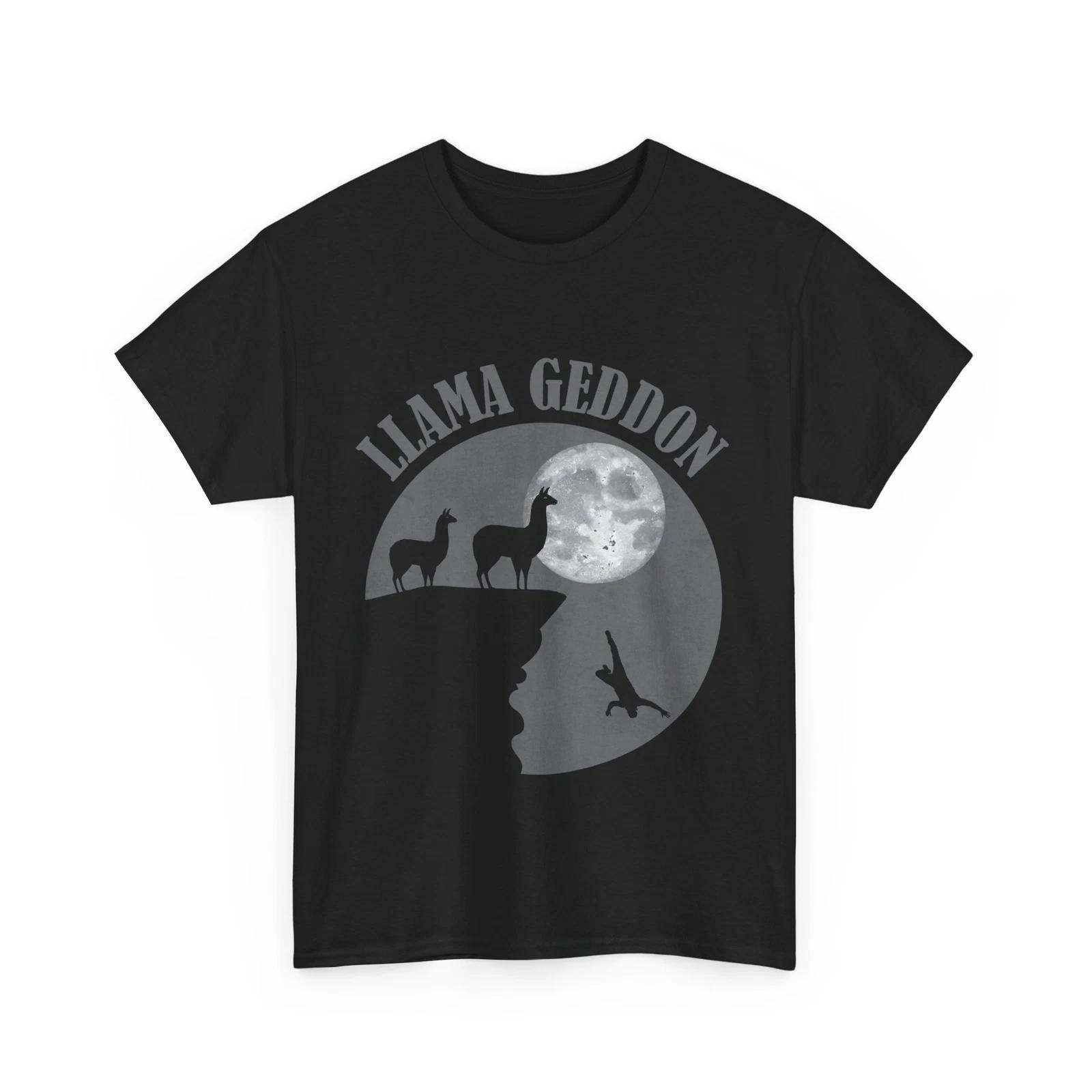 Llama Shirt, Llama Geddon T-shirt, Llama with Moon Women Men Shirt 4XL