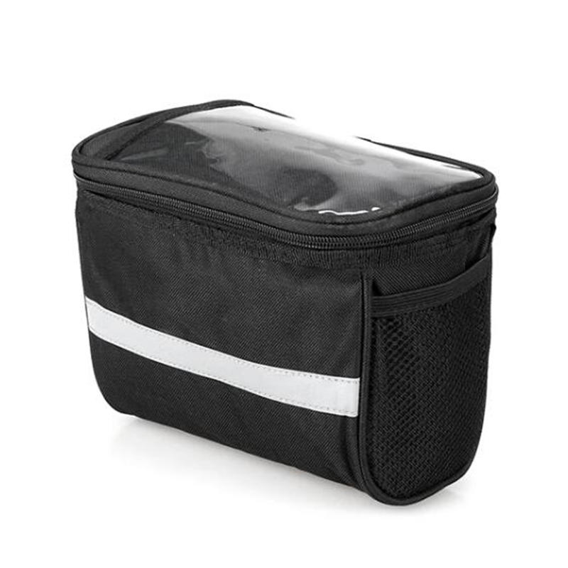 1/2Pcs Bicycle Front Handlebar Bag Outdoor Cycling Bike Phone Mount Bags Bicycle Skateboard Front Bag Bicycle Riding Bag New