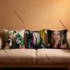 Singer A-Avril R-Ramona Pillow Covers Cartoon Sofa Decorative Home Double-sided Printing Short Plush Cute Cushion Cover