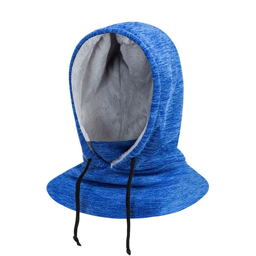 Windproof Masks Hood Beanies Drawstring Helmet Hat Soft Pullover Cap Outdoor