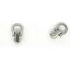 Zinc Alloy Ear Buckle Monk Head Ring with Nipple Stud for Phone Cases