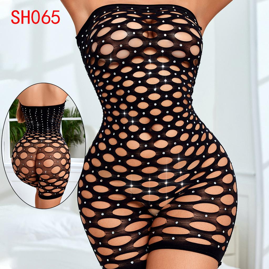 Bielizna Damska Plus Size Seksowna Koszula Nocna Pasjonujące Otwarte Pończochy Pokusa Uniform Bez Pasków Plus Size Namiętność Sh075