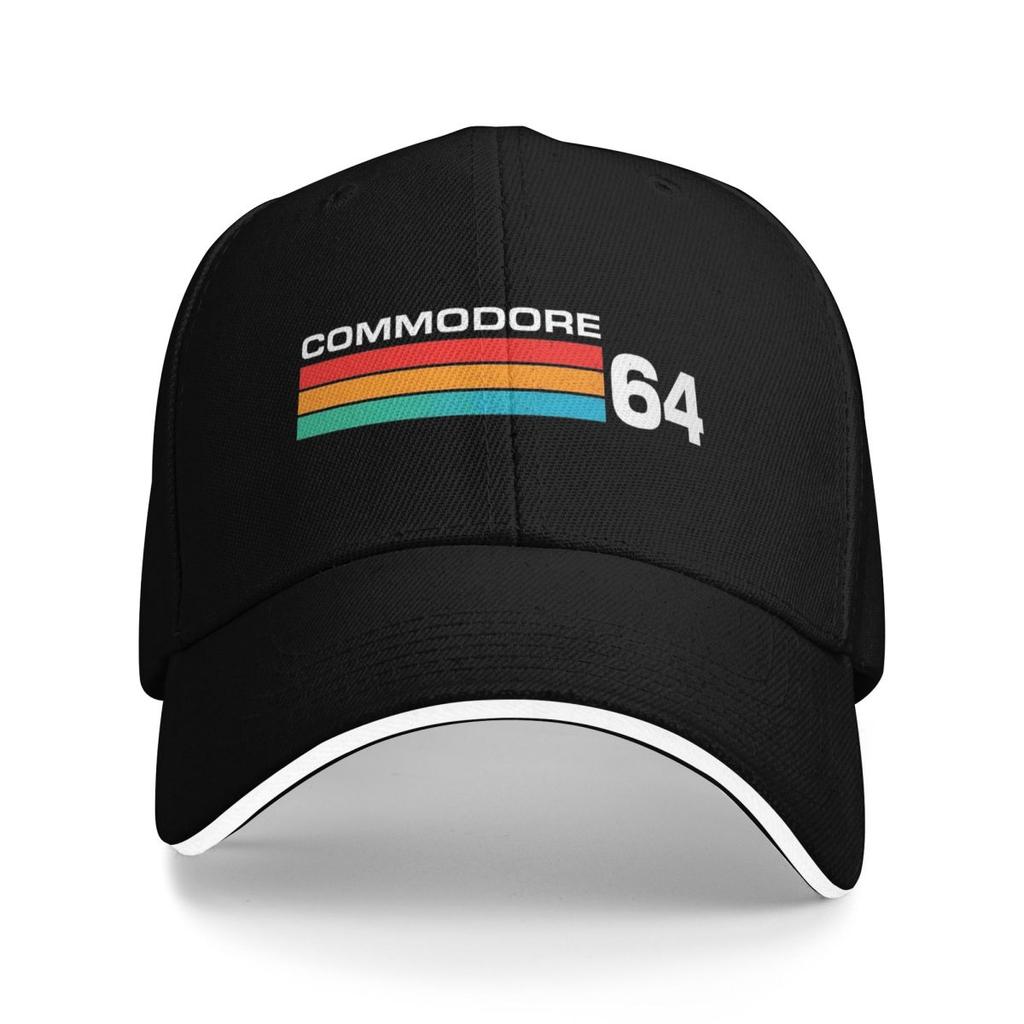Commodore 64 Logo Baseball Caps Snapback Baseball Hats Breathable Casual Casquette Outdoor Unisex