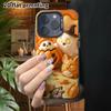 Phone Case: 2D Flat, Suitable for iPhone 18 17 16 15 14 13 12Pro Protective Case, Pumpkin Ghost Combo, Perfect Christmas and Halloween Holiday Gift