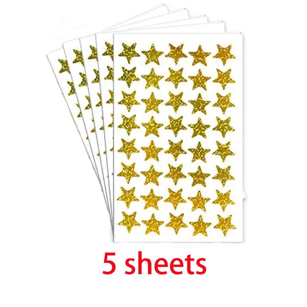 Reward Stickers for Children Colorful  Star Heart  Behavior Chart Scrapbook Sticker Student Teacher Supplies Gift Decoration