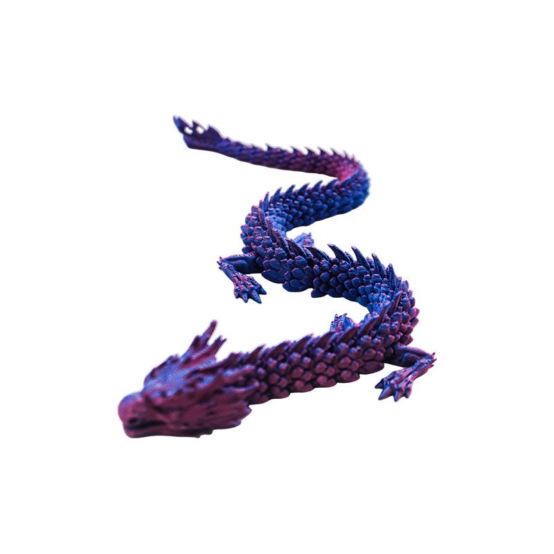 3D Printed Multi-jointed Chinese Dragon Model - Year of the Dragon Toy & Home Decor Gift