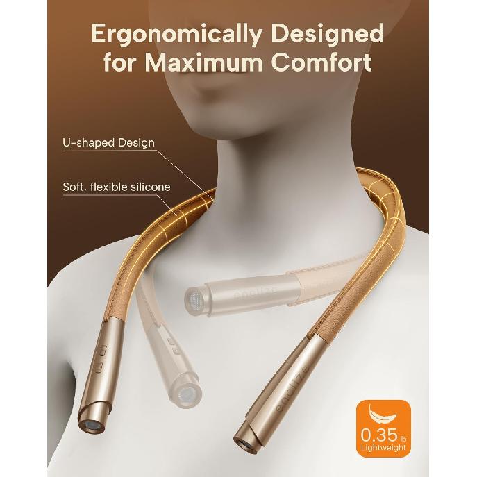 LED Neck Reading Light, Book Light for Reading In Bed, 3 Colors, 9 Brightness Levels, Lightweight Comfortable Design, Long Lasting, Perfect for