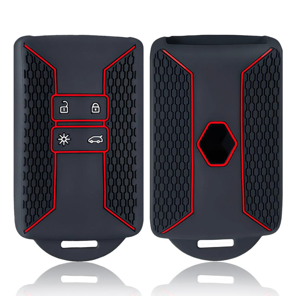 Silicone Car Key Case Cover Fob for Renault Captur Megane Talisman Espace Clio Zoe Koleos Scenic 4 Arkana Dacia Sandero Card