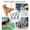 Stainless Steel Hook with Swivels for Dog Collar Carabiner with Swivels Joint Bolted Carabiner for Pet Leashes/Camping T