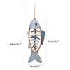 24TE Mediterranean Fish Wall Hanging Ornament Handcarved Sculpture for Livingrooms Bedroom Farmhouses Home Decorations
