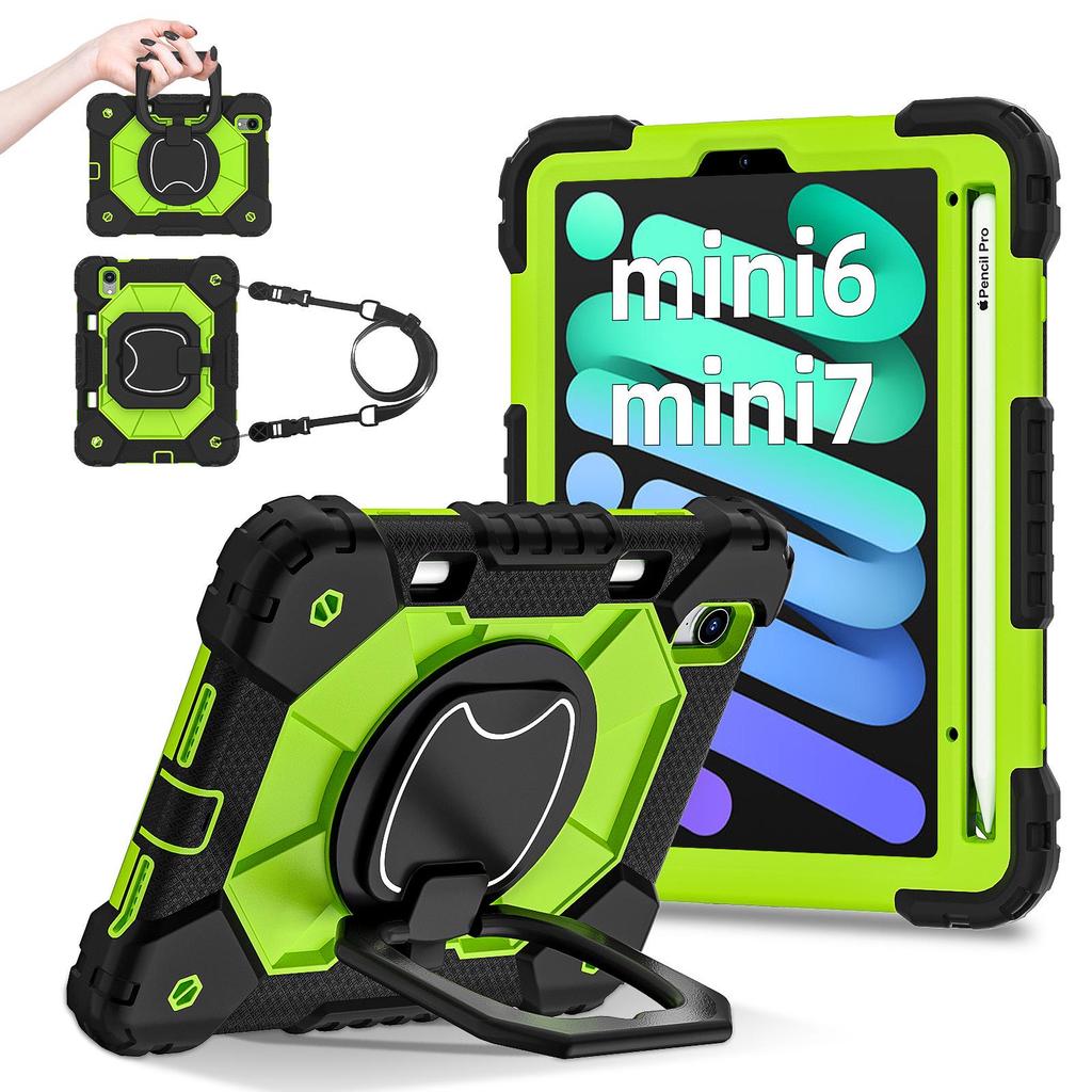 iPad Mini 6/7th Gen 8.3" Silicone Drop & Bend-Proof Stand Case for Kids