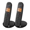 Cordless Landline Phone - LOGICOM - DECT ILOA 255T DUO - Black - With Answering Machine