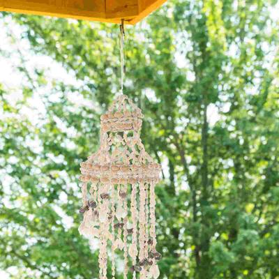 Stylish Conch Sea Shell Wind Chime Material Bedroom Garden Corridor Store Cafe Window Home Decor Natural