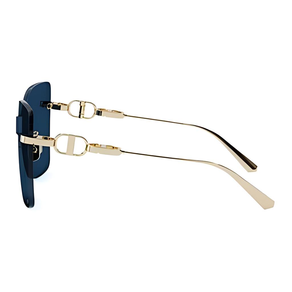 Dior Square Sunglasses With Mirror Legs Men sunglasses Gold CDCHAINM1UB0B0