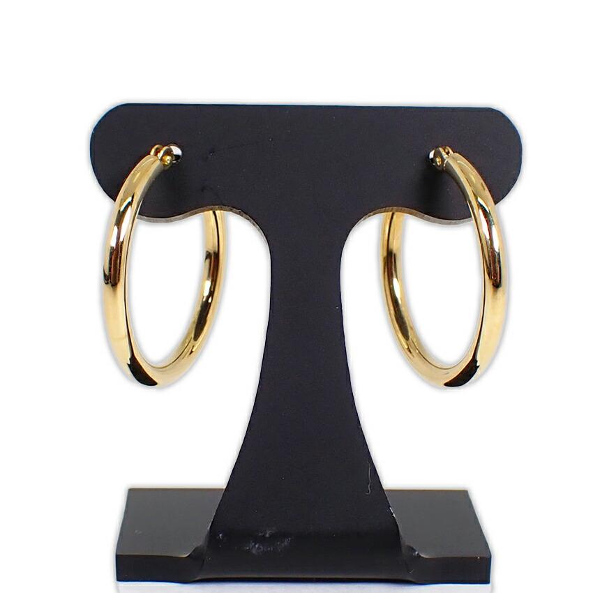 

[Б/у] Серьги-кольца K18 20 мм [g386-23]