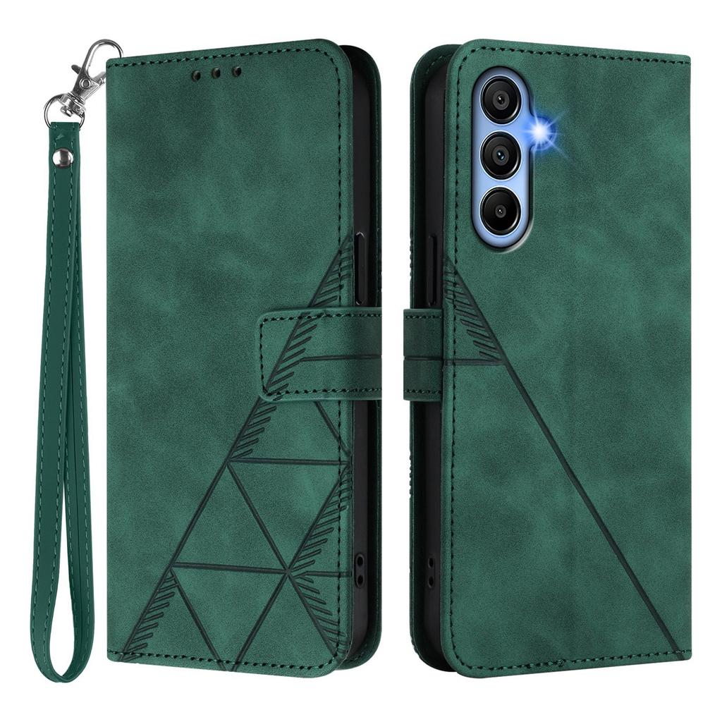 For Samsung Galaxy A15 4G/Galaxy A15 5G Leather Case with Hand Strap Wallet Stand Phone Cover
