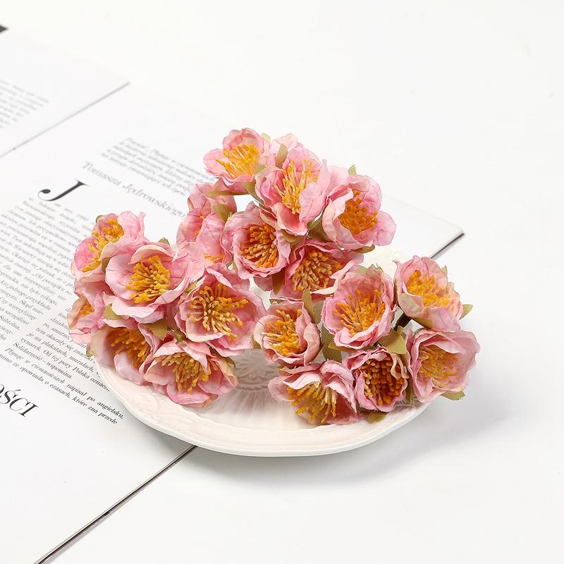 

6 шт. Искусственные цветы 11 см Шелковые Искусственные цветы Букет для Дома Комнаты Декор Свадьба Украшение для Бракосочетания DIY Поделки Подарки Аксессуар