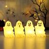 Svítící dekorace duch Halloween duch světlo strašidelný duch středový prvek závěsná ozdoba na stůl krbovou římsu skříňku stolní displej