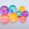 Random Color Beautiful Squeeze Toys Spherical Geometric Squeeze Toys Filled With Gold Powder