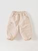 Infant Girls' Polka Dot Cotton Cuffed Sweatpants for Autumn/Winter 2026