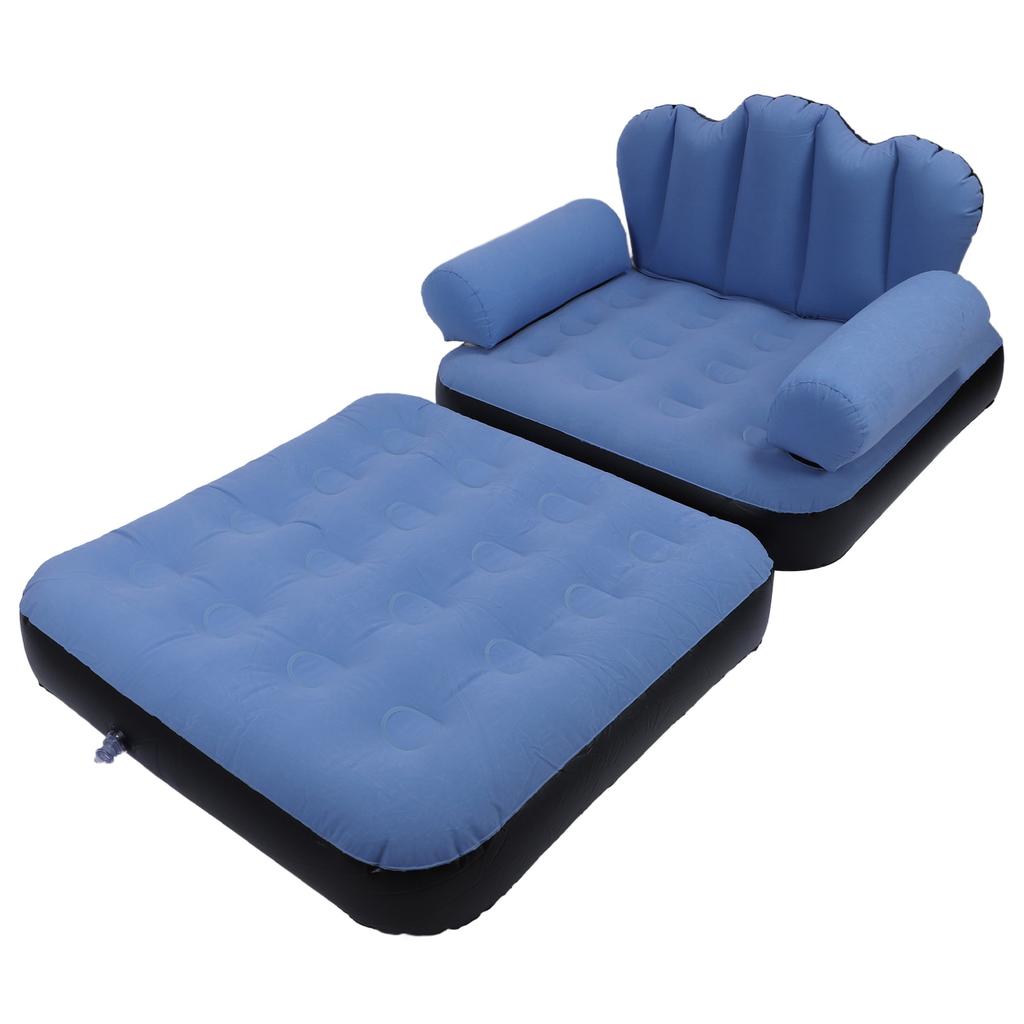 Dual Purpose Inflatable Sofa Chair Multifunction Folding Inflatable Sofa Bed and Inflatable Chair for Indoor Outdoor