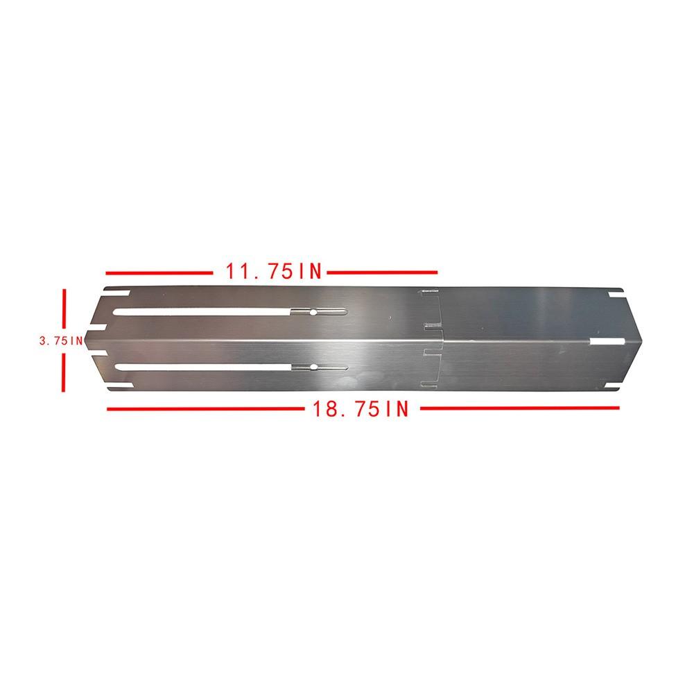 Adjustable Heat Shield for Gas Grill Stainless Steel Replacement Plate