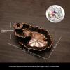 Household Alloy Lotus Pond Frog Backflow Incense Burner Antique Tea Ceremony Sandalwood Metal Incense Sticks Holder Reverse