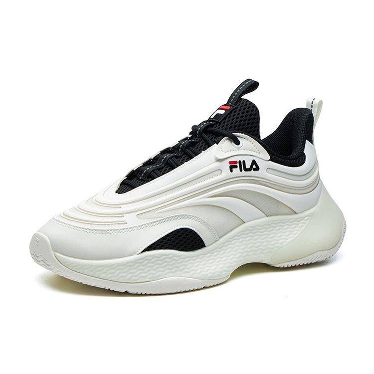 Fila Fusion Ray 2 Fabric Synthetic Leather Tpu Thick Sole Retro Shock Absorbing Wear Resistant Breathable Low Top Dad Shoes Men Sneaker T12M125201FWA