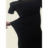 Gauze Knitting Patchwork Inner Hip Skirt Fashion Style Sexy Small Slit Export Knitted Dress