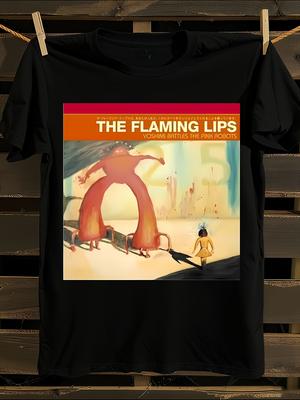 The Flaming Lips Graphic T-Shirt Mens Tshirt Womens Tshirts with Letters Print Short Sleeves T-Shirt Casual Street Tee Shirt Top