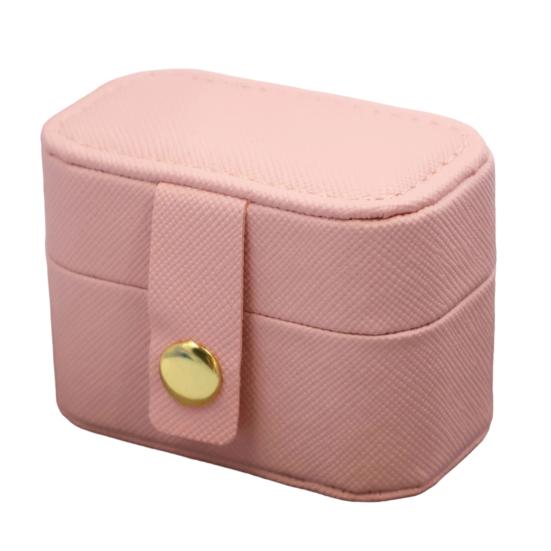 PU Leather Jewelry Storage Box, Mini Compact Gift Box, with Soft Scratch-Proof Interior Jewelry Case, for Rings Earrings Necklaces