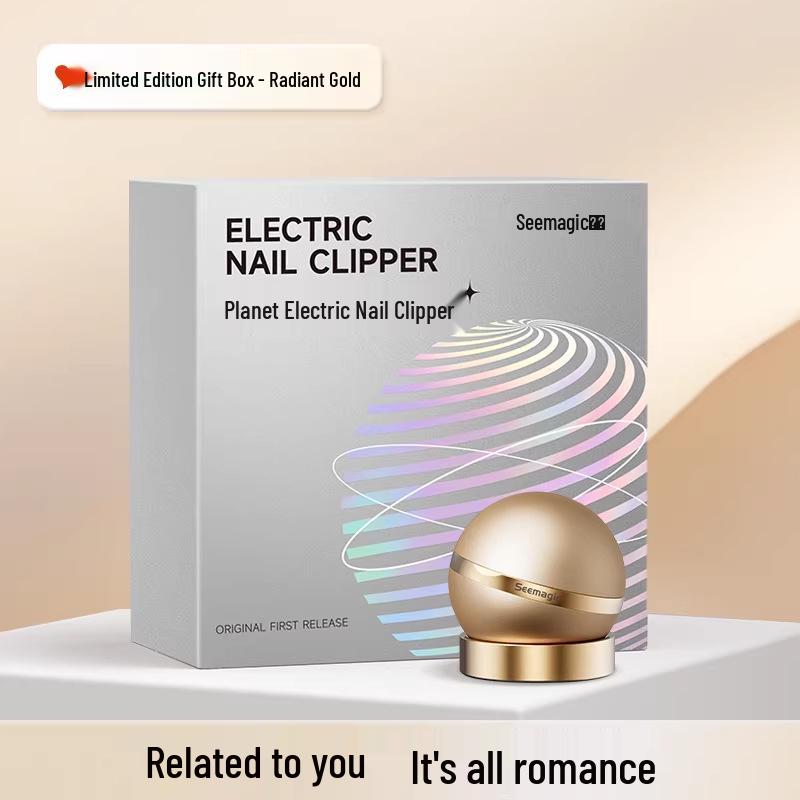 Seemagic Electric Nail Clipper Explorer Gift Set - Nail File & Clippers for Qixi Festival Valentine s Day.