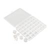 10 Sets Bobbins 36 Compartments Light Weight Clear Transparent Plastic Bobbins with Case for Sewing Machine