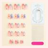 24Pcs 3D Gel False Nail Full Cover Fake Nail Tips French Press on Nails  Women