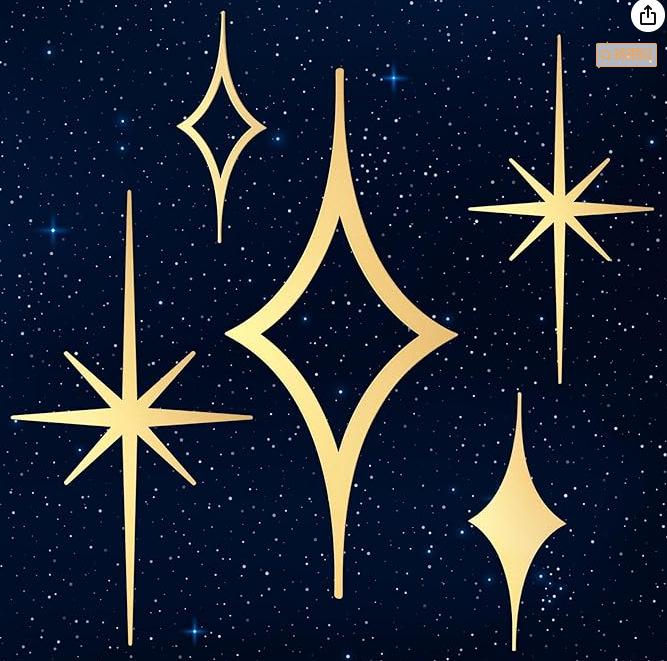 Medieval Modern Retro Star Metal Wall Art Decor
