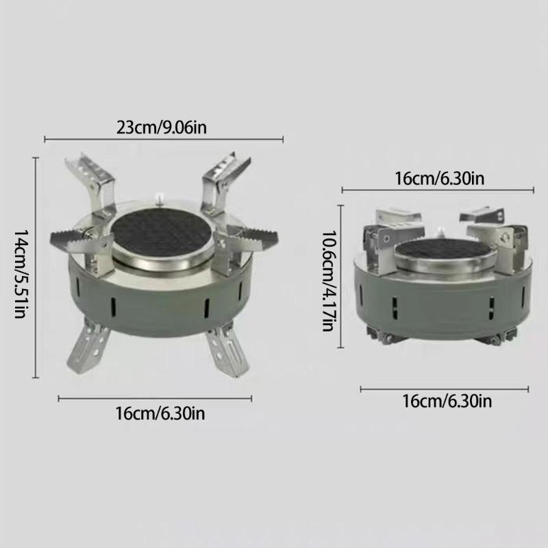 Delicate Outdoors Gas Stove Wind Resistant Design Practical Nonrust Steel Campings Burners Ideal For Backpacking And Picnics