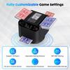 ShopWise Mélangeur de Cartes Électrique Automatique pour Poker & Jeux – Machine Silencieuse USB, Mélange Rapide et Homogène