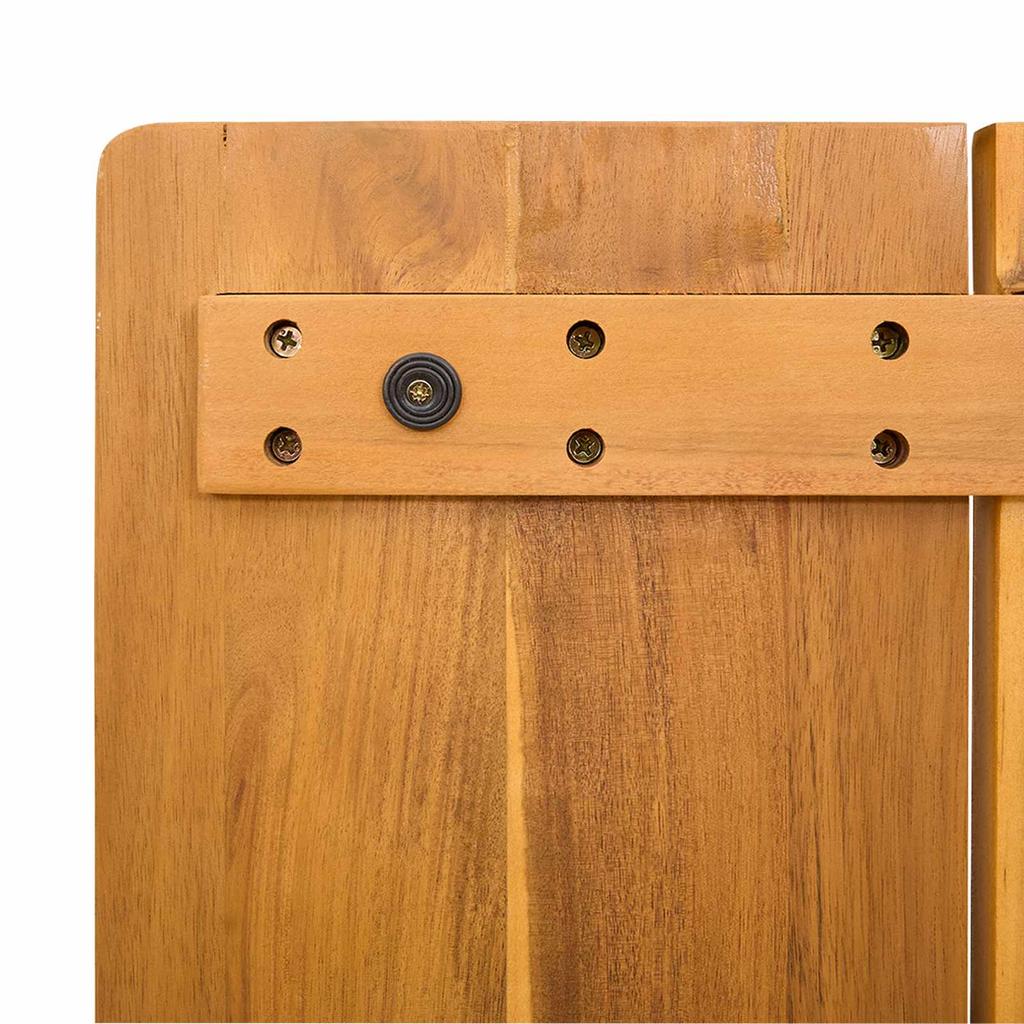 Badezimmermatte Unifarbe Braun 59 x 40 cm Holz