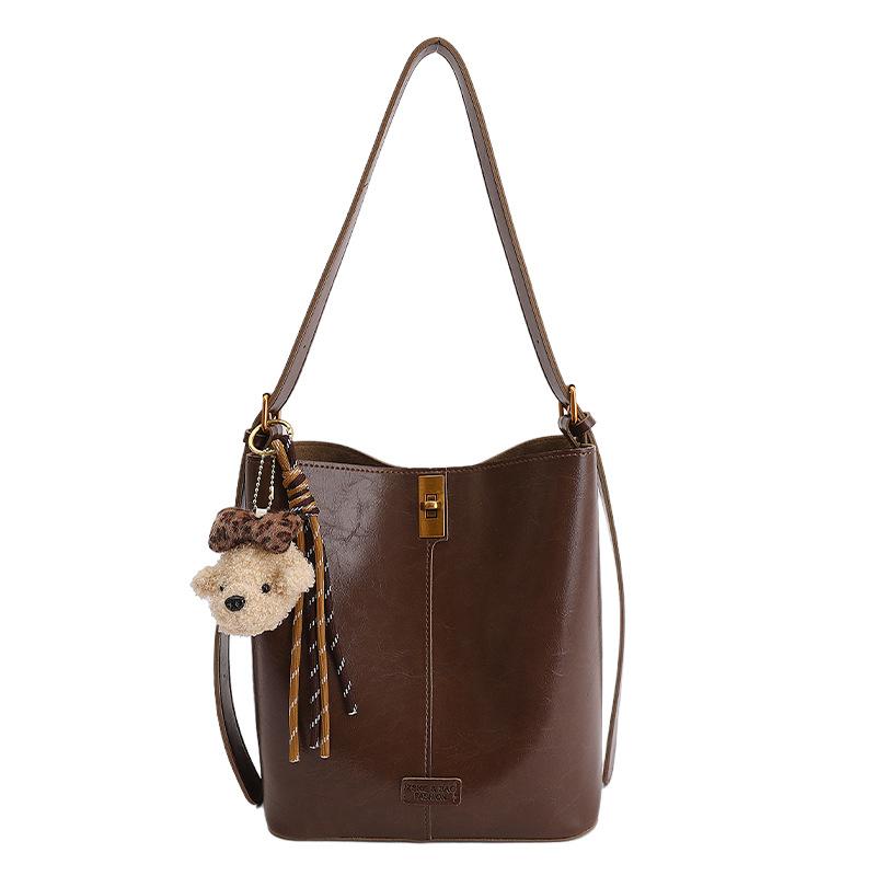 Large-capacity Underarm Bag, Simple Bucket-style Bag, High Appearance Level, Commuter Single-shoulder Crossbody Bag