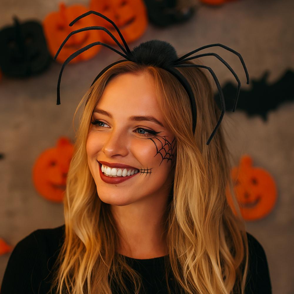 Headwear Halloween Spider Headband Non-slip Halloween Hairbands Women Hair Hoop  Costume