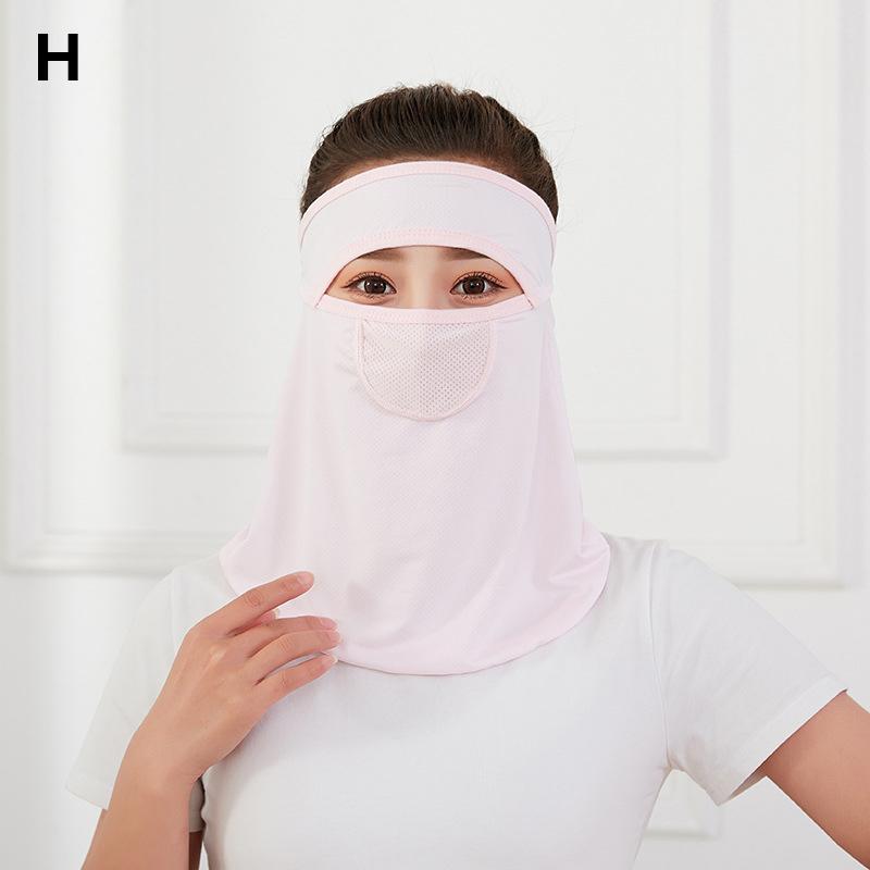 Buy 1pc Breathable Visor Hat Hollow Hat Mask Anti Uv Scarf Sun Protection Camping Women Ice Silk At Affordable Prices Free Shipping Real Reviews With Photos Joom