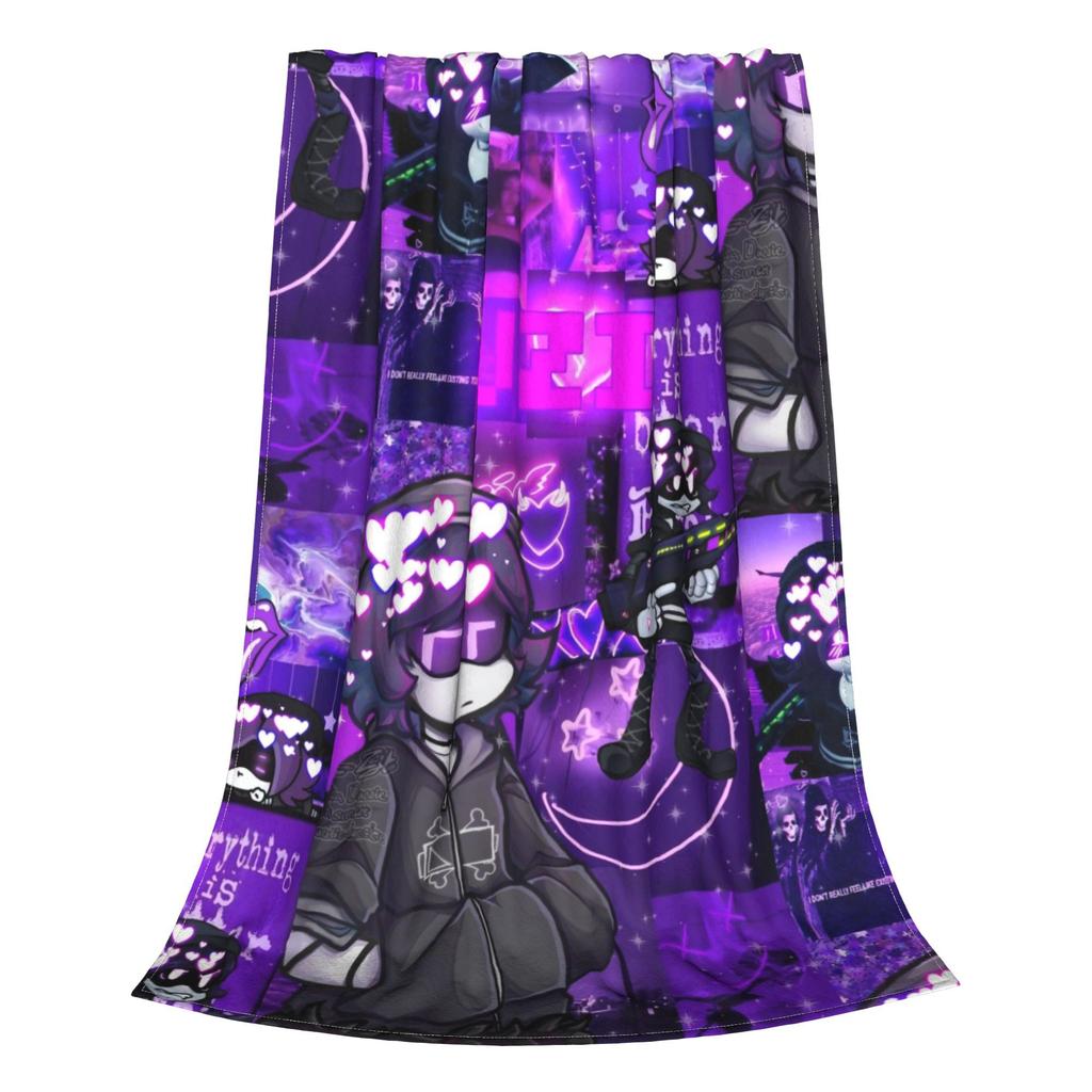 Murder Drones N and Uzi Fleece Throw Blanket  Blanket for Home Travel Warm Bedroom Quilt
