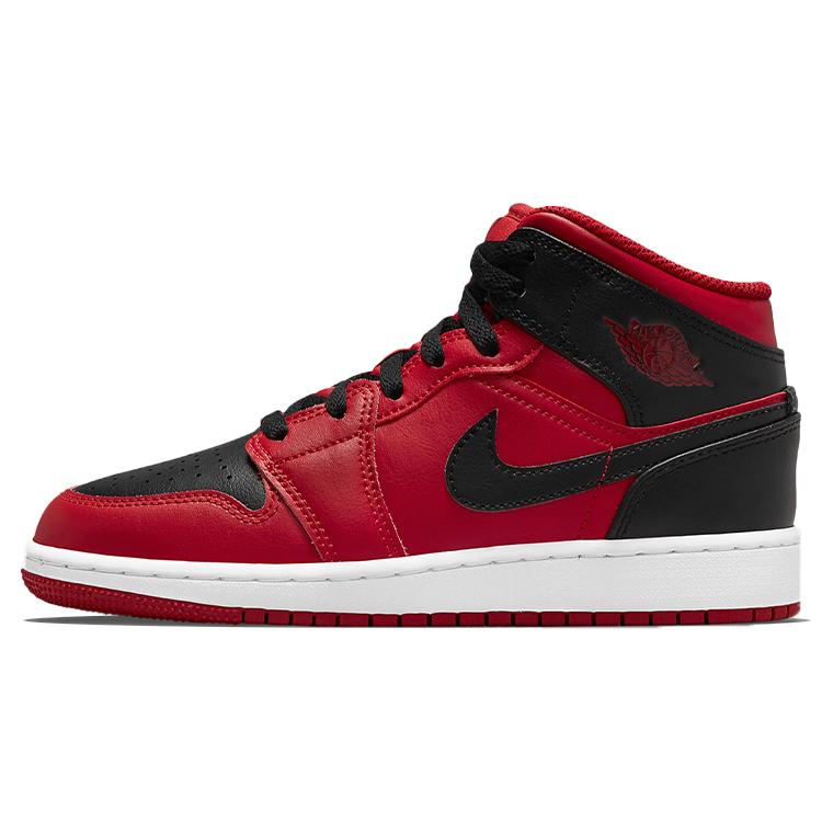 

Новые Jordan 1 Mid Reverse Bred 2021 GS 554725-660 36