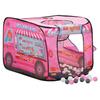 3107753 vidaXL Kids Play Tent with 250 Balls Pink 70x112x70 Cm