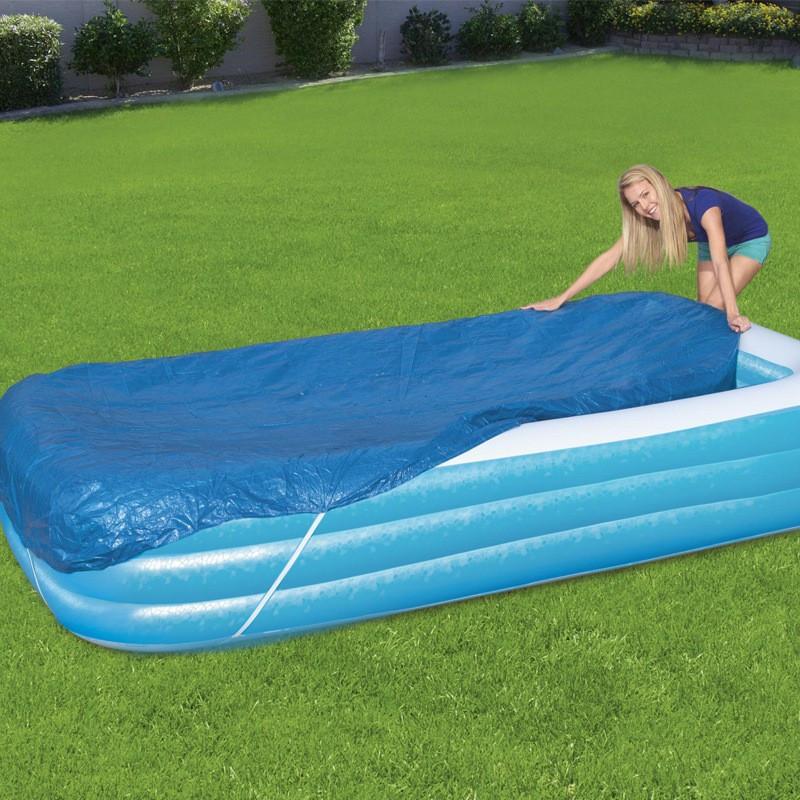 Schwimmbadmatte Abdeckung Außen Schwimmbad Teppich Abdeckung Rechteckige Schwimmbad Abdeckung 120*69 Zoll