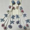 Fresh Flower Crystal Cluster Earrings - Cute Fashionable Studs & Dangles for Women