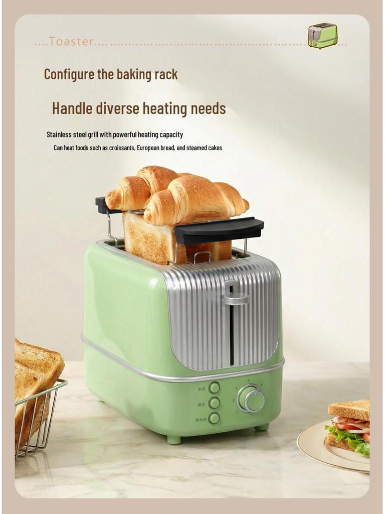Automatic Pop-up Toaster for Dorm and Home - Toasts Bread and Sandwiches