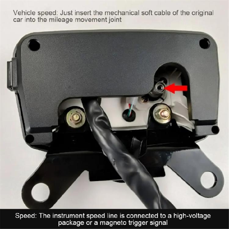 Motorcycle Dashboard LCD Digital Gauge Panel Instrument Cluster 12V Speed Odometer Enhanced Visibility for CG125 CG150