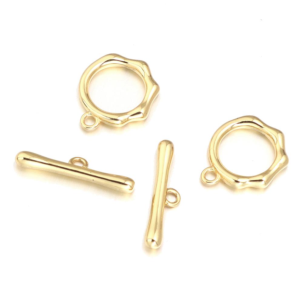 4-5Sets/Lot  Metal OT Clasps Connectors For Bracelet Necklace DIY Toggle Clasps Buckle Jewelry Making Supplies Connectors