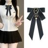 Heritage Style Bow Tie Pearl Adorned Neck Accessory for Sophisticated Events
